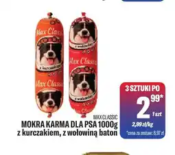 TomiMarkt Mokra karma dla psa z kurczakiem baton Max Classic oferta