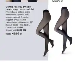 Tchibo Cienkie rajstopy 50 DEN z efektem przezroczystości oferta