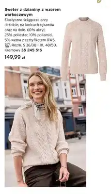 Tchibo Sweter z dzianiny z wzorem warkoczowym oferta