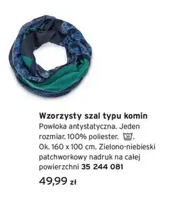 Tchibo Wzorzysty szal typu komin oferta