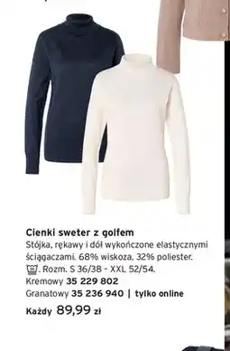 Tchibo Cienki sweter z golfem oferta
