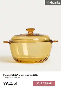 Homla Forma Aurela z przykryciem żółta Homla oferta