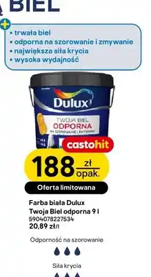 Castorama Farba biała Dulux Twoja Biel odporna oferta