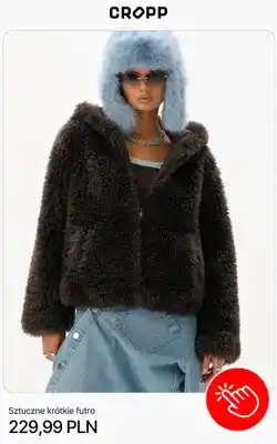 Cropp Sztuczne krótkie futro Cropp oferta