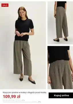 Greenpoint Klasyczne spodnie w kratkę o długości przed kostkę Greenpoint oferta