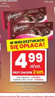 EMMA market Czekolada klasyczna gorzka Goplana oferta