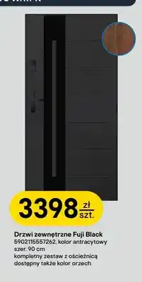 Castorama Drzwi zewnętrzne Fuji Black Pantor oferta