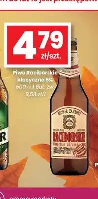 EMMA market Piwo Raciborskie klasyczne 5% oferta