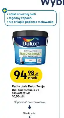 Castorama Farba biała Dulux Twoja Biel śnieżnobiała oferta