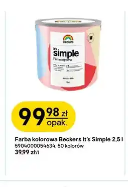 Castorama Farba kolorowa Beckers It's Simple oferta