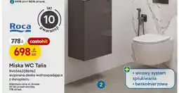 Castorama Miska Wc Roca Talia bezkołnierzowa z deską wolnoopadającą oferta