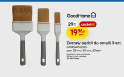 Castorama Zestaw pędzli do emalii 3 szt. GoodHome oferta