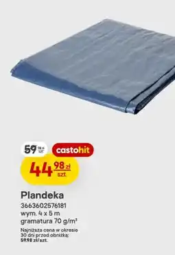 Castorama Plandeka 4x5 m 70 g/m² oferta