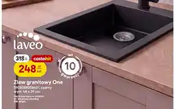 Castorama Zlew granitowy Laveo One czarny 48x39 cm oferta
