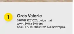 Castorama Gres Valerie beige mat oferta