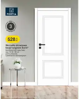 Castorama Skrzydło drzwiowe bezprzylgowe Surin pełne Fortia oferta
