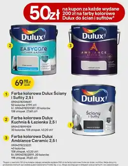 Castorama Farba kolorowa Dulux Ściany i Sufity oferta