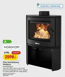 Castorama Piec kominkowy Modena Nordflam oferta