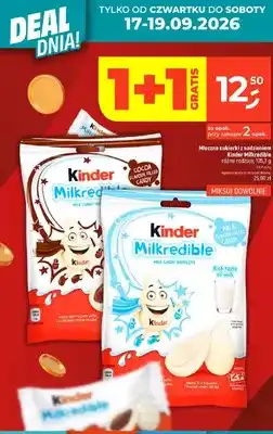 Dealz Cukierki mleczne z nadzieniem kakaowym Kinder Milkredible oferta