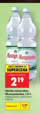 Biedronka Woda mineralna gazowana Muszynianka oferta
