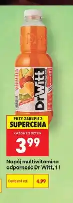 Biedronka Napój multiwitamina odporność Dr Witt oferta