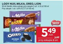 Stokrotka Market Lody Nuii, Milka, Oreo, Lion oferta