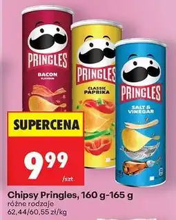 Biedronka Chipsy Pringles, 160 g-165 g oferta