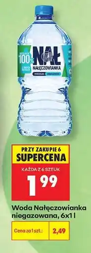 Biedronka Woda Nałęczowianka niegazowana, 6x1 l oferta
