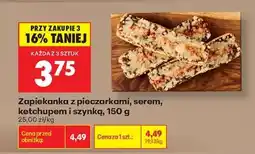 Biedronka Zapiekanka z pieczarkami , serem ketchupem i szynką , 150 g oferta