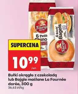 Biedronka Bułki okrągłe z czekoladą lub Bajgle maślane La Fournée dorée, 300 g oferta