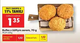 Biedronka bułka z żółtym serem , 70 g oferta