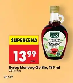 Biedronka Syrop klonowy Go Bio, 189 ml oferta