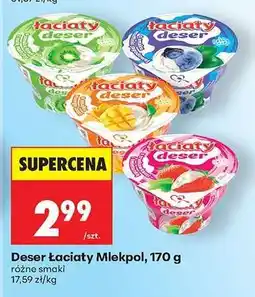 Biedronka Deser łaciaty Mlekpol, 170 g oferta