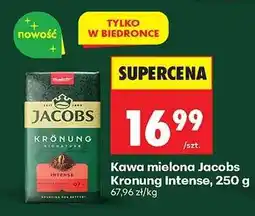 Biedronka Kawa mielona Jacobs Kronung Intense, 250 g oferta