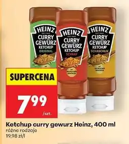 Biedronka Ketchup curry gewurz Heinz, 400 ml oferta