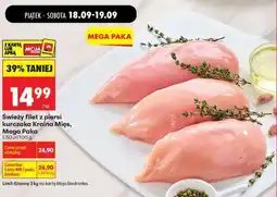 Biedronka Świeży filet z piersi kurczaka Kraina Mięs, Mega Paka oferta