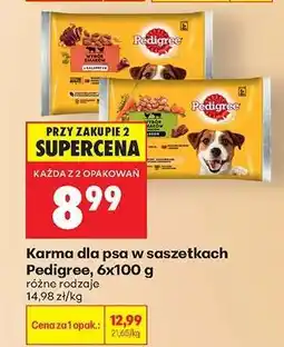 Biedronka Karma dla psa w saszetkach Pedigree, 6x100 g oferta