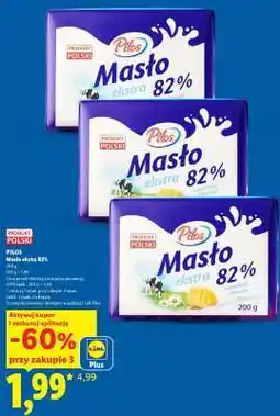 Lidl PILOS Masło ekstra 82% oferta
