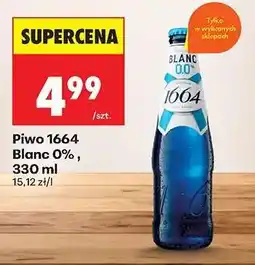 Biedronka Piwo 1664 Blanc 0%, 330 ml oferta