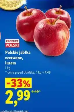 Lidl Polskie jabłka czerwone, luzem oferta