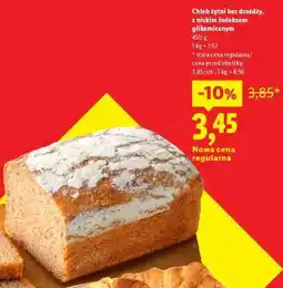 Lidl Chleb żytni bez drożdży z niskim indeksem glikemicznym oferta