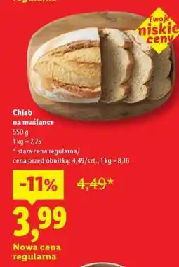 Lidl Chleb na maślance oferta