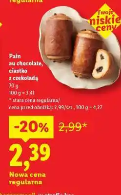 Lidl Pain au chocolate, ciastko z czekoladą oferta