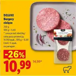 Lidl DELUXE Burgery cielęce oferta