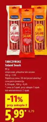 Lidl TARCZYŃSKI Salami Snack oferta