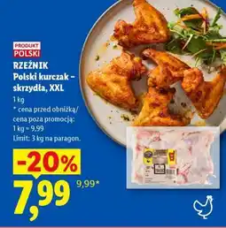 Lidl Rzeźnik Polski kurczak – skrzydła, XXL oferta