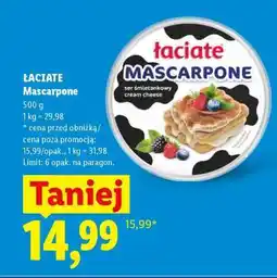 Lidl ŁACIATE Mascarpone oferta