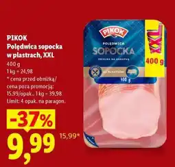 Lidl PIKOK Polędwica sopocka w plastrach, XXL oferta