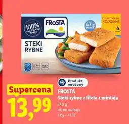 Lidl FROSTA Steki rybne z fileta z mintaja oferta