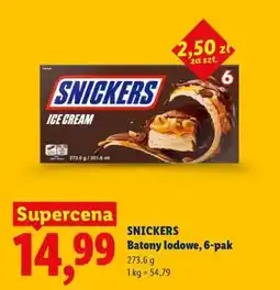 Lidl SNICKERS Batony lodowe, 6-pak oferta